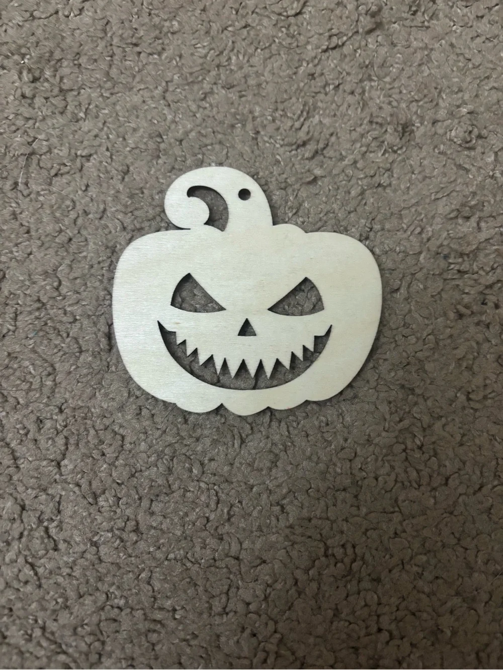 Orange Wooden Jack-O'-Lantern Wall Accent - Halloween Decor